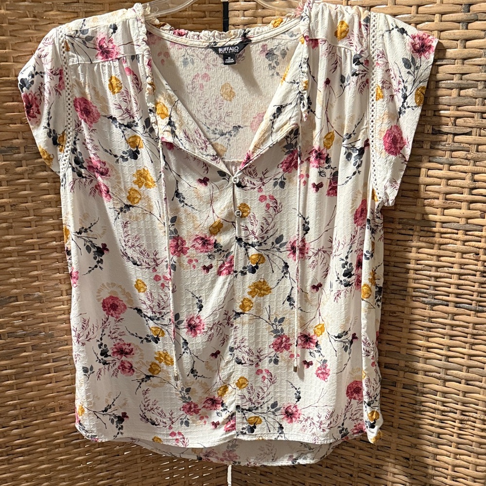 Buffalo David Bitton Floral Print Blouse